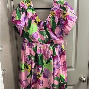 Floral Puff Sleeve Dress